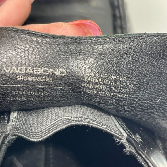 Vagabond Black Chunky Ankle Boots with Lace-Up Design - Picture 9 of 16